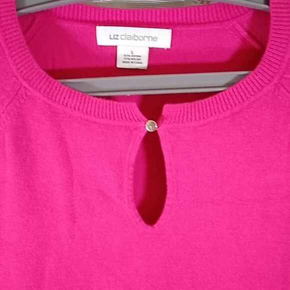 Liz Claiborne Women's Top Blouse Sweater Size L - Picture 2 of 9